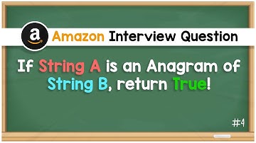 Valid Anagram - Amazon Code Interview - Leetcode #242