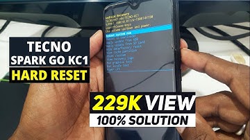 Tecno Spark Go KC1 Hard Reset | Remove Pattern Lock