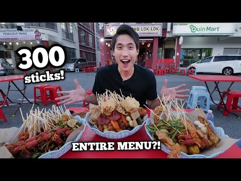 300 STICKS OF LOKLOK EATING CHALLENGE!   ORDERING EVERYTHING AT A LOKLOK STALL!   JB Food Vlog!