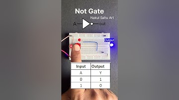 NOT Logic Gate Using Breadboard | Easy DIY Project with switch and LED,#shortsfeed Nakul Sahu Art