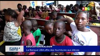 Uba Guinée Offre Des Fournitures Scolaires Aux Enfants Démunis De Kaloum