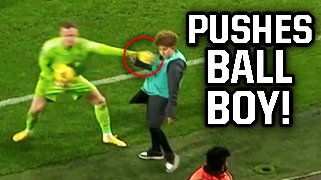 Fulham goalkeeper Bernd Leno shoves Bournemouth ball boy, a breakdown