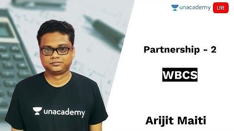 WBCS 2020 | Mathematics | L - 2 | Partnership | WBPSC | Arijit Maiti