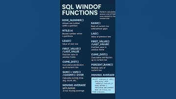 SQL Window function #datascience #dataanalytics #dataanalysis #ai #sql #education