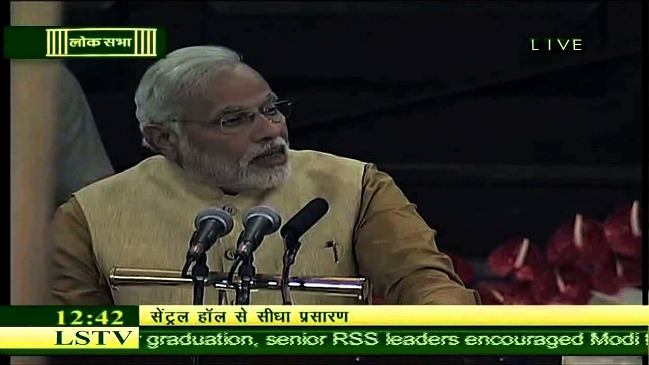 Narendra Modi full emotional speech in Parliament