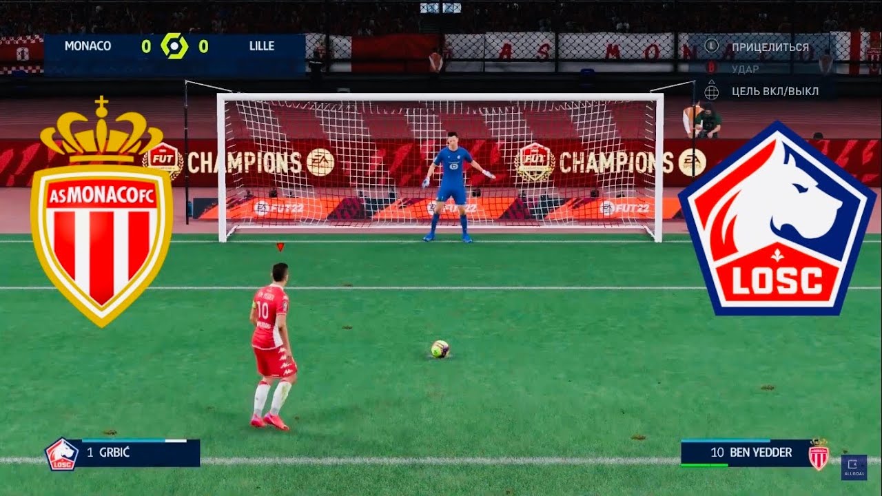 AS MONACO vs LOSC LILLE [Penalty shootout] FIFA 22