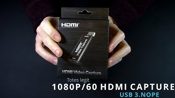 Bogus 1080p/60 USB 3.0* HDMI Capture Card (Linux)