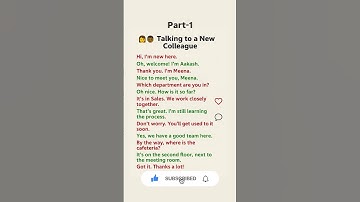 Office English Conversation | Talking to a New Colleague | Speak Fluent English at Work #englishverb