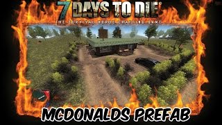 7 Days To Die Custom Prefab McDonalds / Fast Food Restaurant Mod. Download Link In Description! screenshot 1