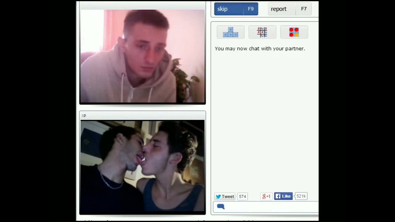 Gay Kissing Prank in Bazoocam Video Chat - YouTube