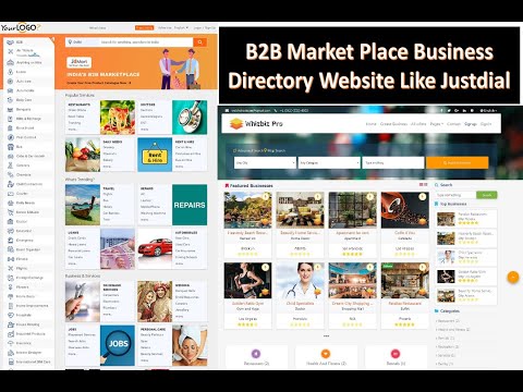 Make B2B Market Place Business Directory Website Like Justdial