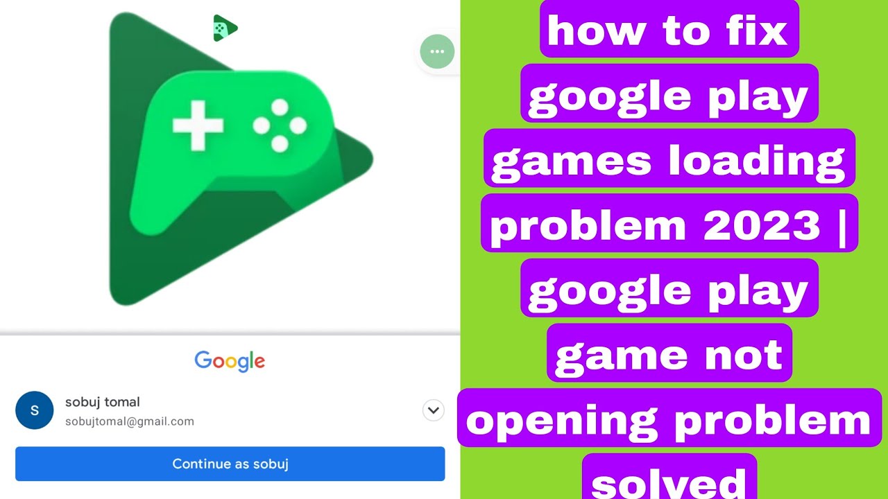 how to fix google play games sign in problem 2022