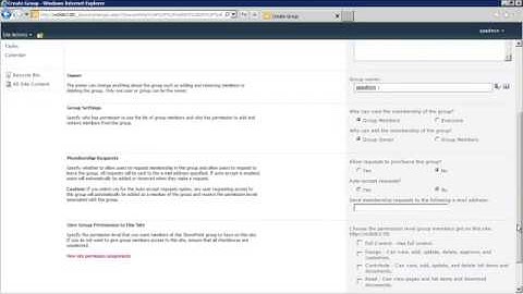 synapseindia sharepoint development Create a SharePoint group