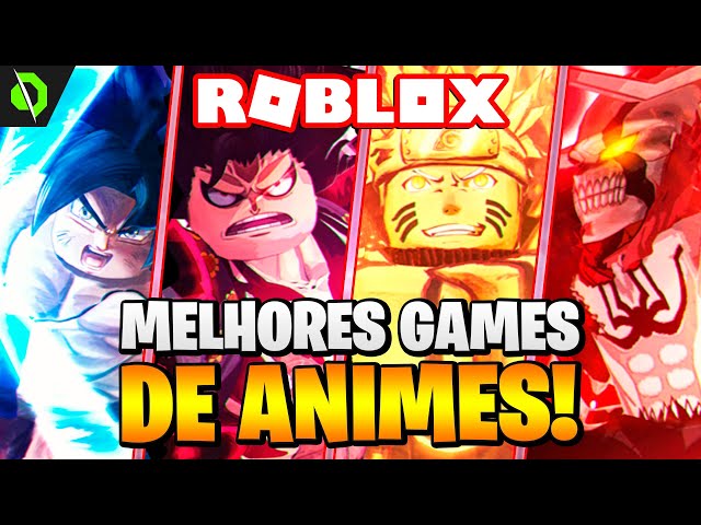 ABSURDOS! TOP 10 MELHORES JOGOS de ANIME do ROBLOX! 