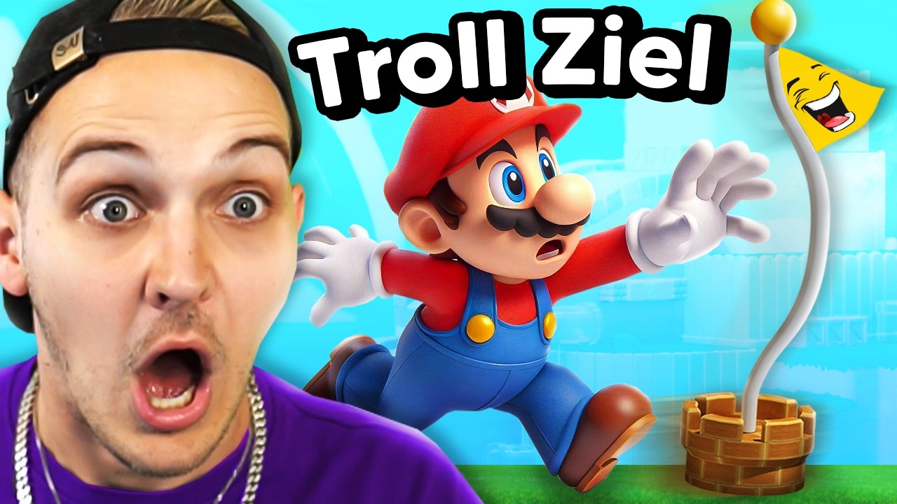 Das Ziel WEICHT AUS in diesem TROLL LEVEL! - Mario Maker 2