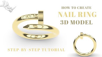 How to Create a Nail Ring in Rhino 3D | Jewelry CAD Tutorial for Beginners