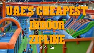 VLOG 22 | Cheapest Indoor Zipline in UAE | Zipline | Air Maniax | Adventure Park