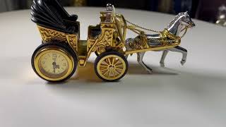 Vintage Rare Waterbury Timex Collectible Horse and Carriage Mini Clock eBay Auction