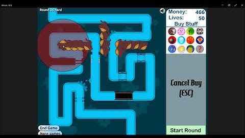 Dart Monkey Towers Only With No Lives Lost (Track 3, Hard, Bloons Tower Defense 3 Challenge)