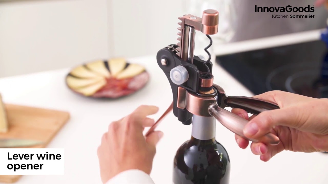 SET OF WINE ACCESSORIES InnovaGoods Kitchen Sommelier 5 Piece Wine Set on lukmag.shop