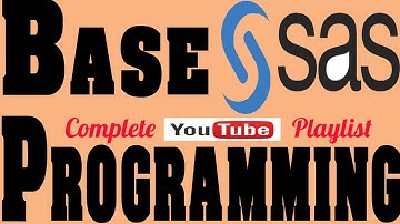 1.0  Indepth Base SAS programming for beginners certification program guide by Saurav Gupta
