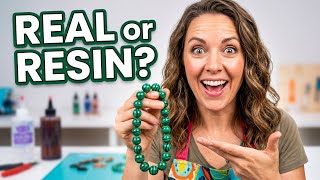 Let’s Make Resin Look Like Malachite Beads