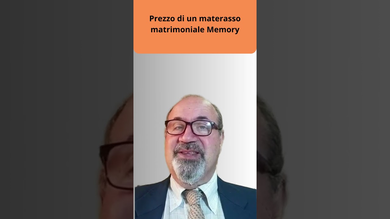 Prezzo di un materasso matrimoniale Memory