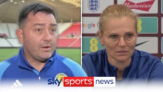 England vs Scotland: Sarina Wiegman and Pedro Martinez Losa speak ahead of Nations League clash