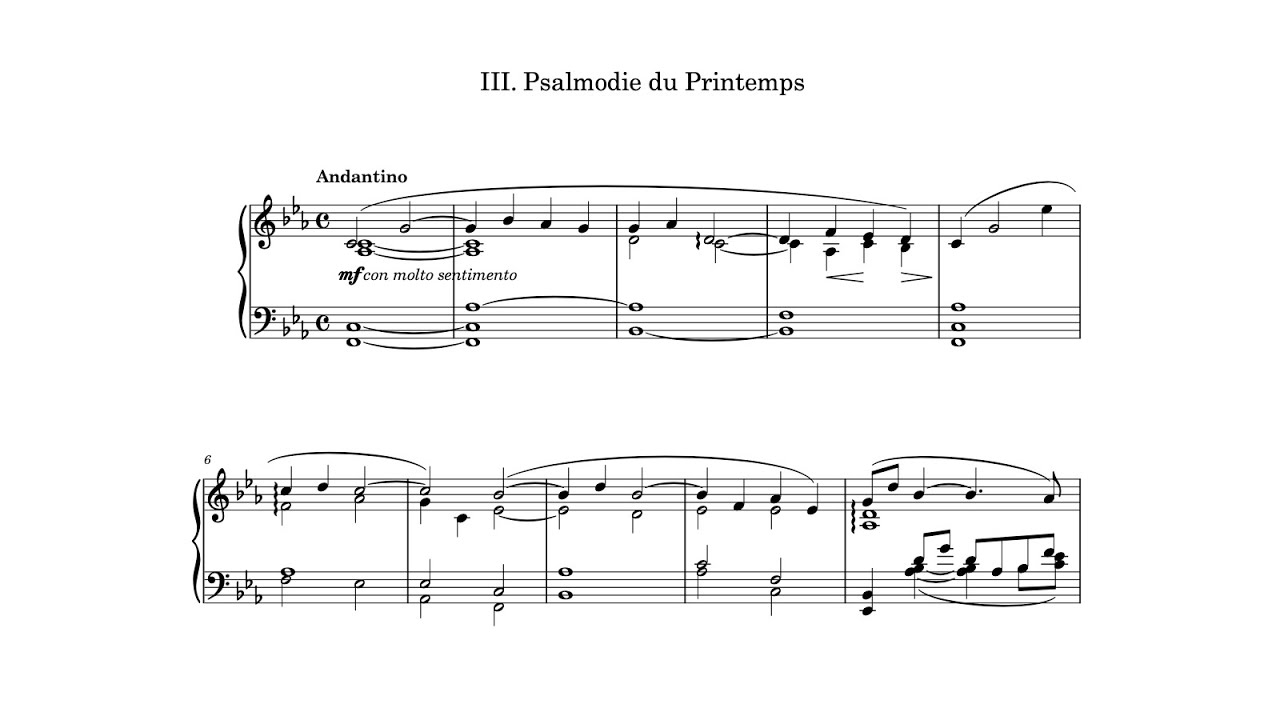 Vladimir Drozdoff: "Psalmodie du Printemps" for piano solo aus "Au Tombeau de Rachmaninoff"