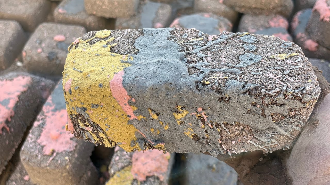 New 🌸❤️Colourful Grainy texture different shapes Floor crumbling and Pool crumbling asmr #insane