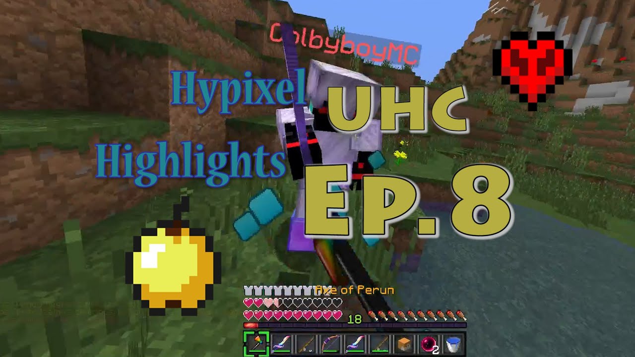 Hypixel UHC Highlights Ep.8 : HALF HEART CLUTCH!