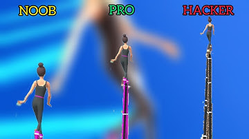 NOOB vs PRO vs HACKER - High Heels | Android Gameplay