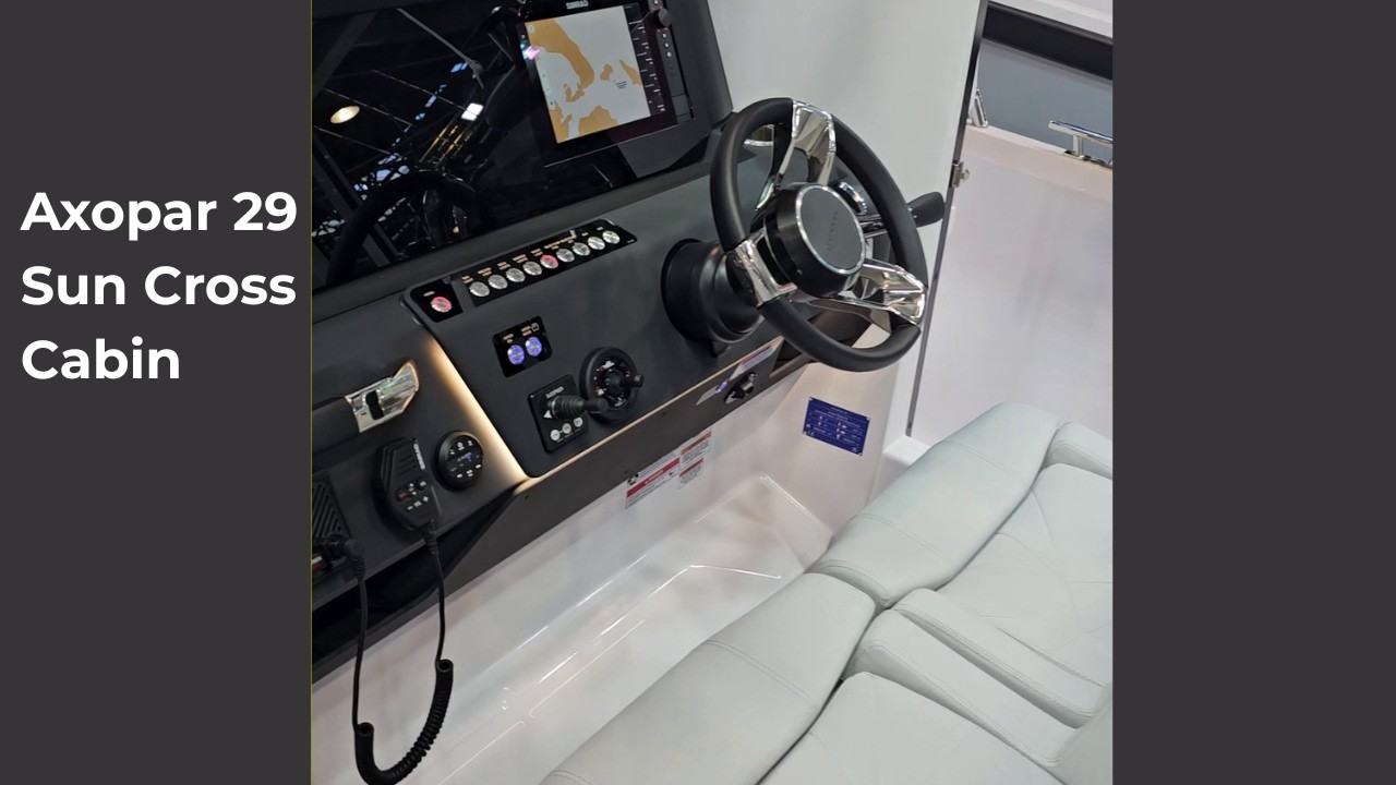 Axopar 29 Sun Cross Cabin | Компактная версия XC | Выставка катеров 2026
