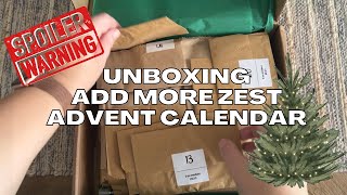 SPOILER ALERT! Unboxing: Add More Zest Advent Calendar