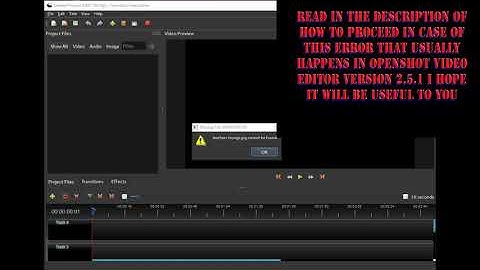 OpenShot Video Editor version 2.5.1 Glitch