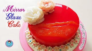 Mirror Glaze Cake Recipe Easy | Birthday Cake | Cake Decorating | Kue Ulang Tahun