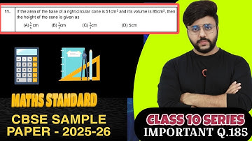 If the area of the base of a right circular cone is 51cm^2 and it