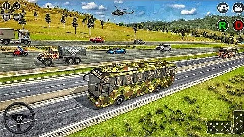 Offroad Army Bus Driving Simulator 3d | Army Military Coach  Bus Driving Simulator Android Gameplay💥