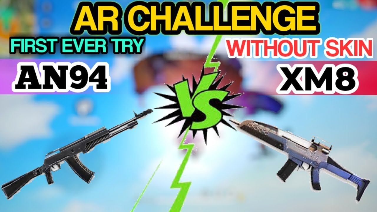 XM8 VS AN94 || XM8 VS AN94 WITHOUT SKIN || BEST AR GUN IN FREE FIRE