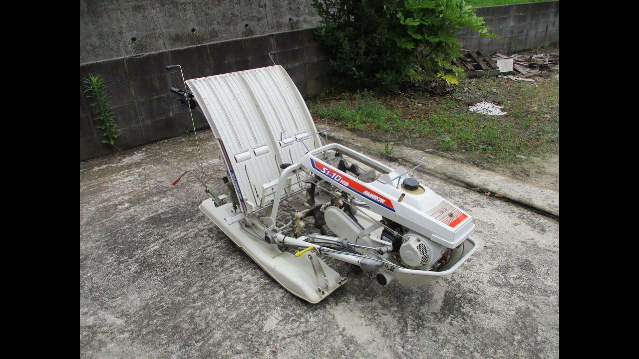 クボタ 歩行型田植機 S1-10-HD 1輪2条植 最大2.2馬力 動作テスト - YouTube