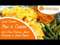 How to Make Crockpot Mac &amp; Cheese - Southern Country Vegetable Plate - CROCKTOBER #southernrecipes