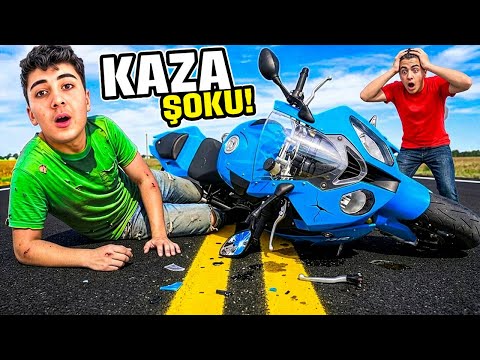 I CRASHED MY FRIEND'S MOTORCYCLE !! HE LOST IT !! Egemen Demir