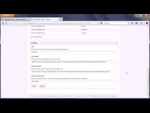 OpenNTF Project: IFrame-able View Controls