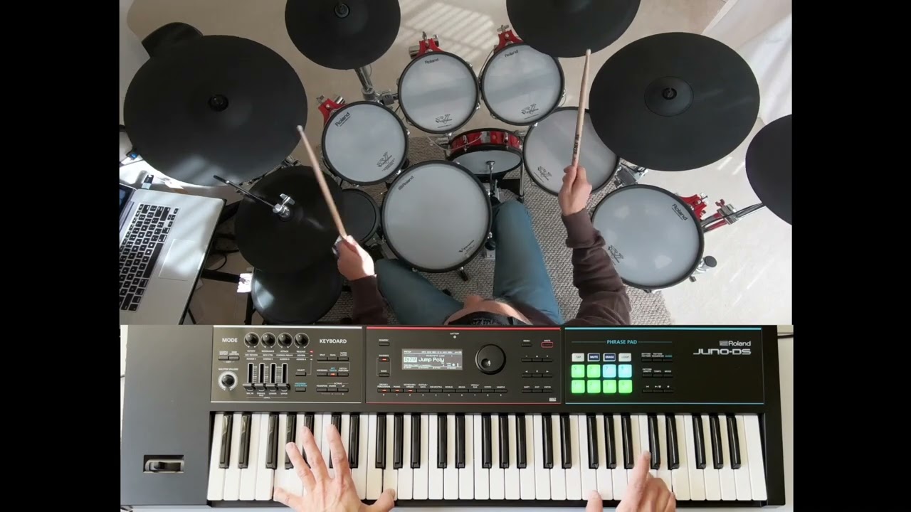 Van Halen Jump (synth/keyboard & drum cover excerpt) YouTube