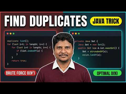 Java Interview Question Find duplicate numbers from a list by AJ