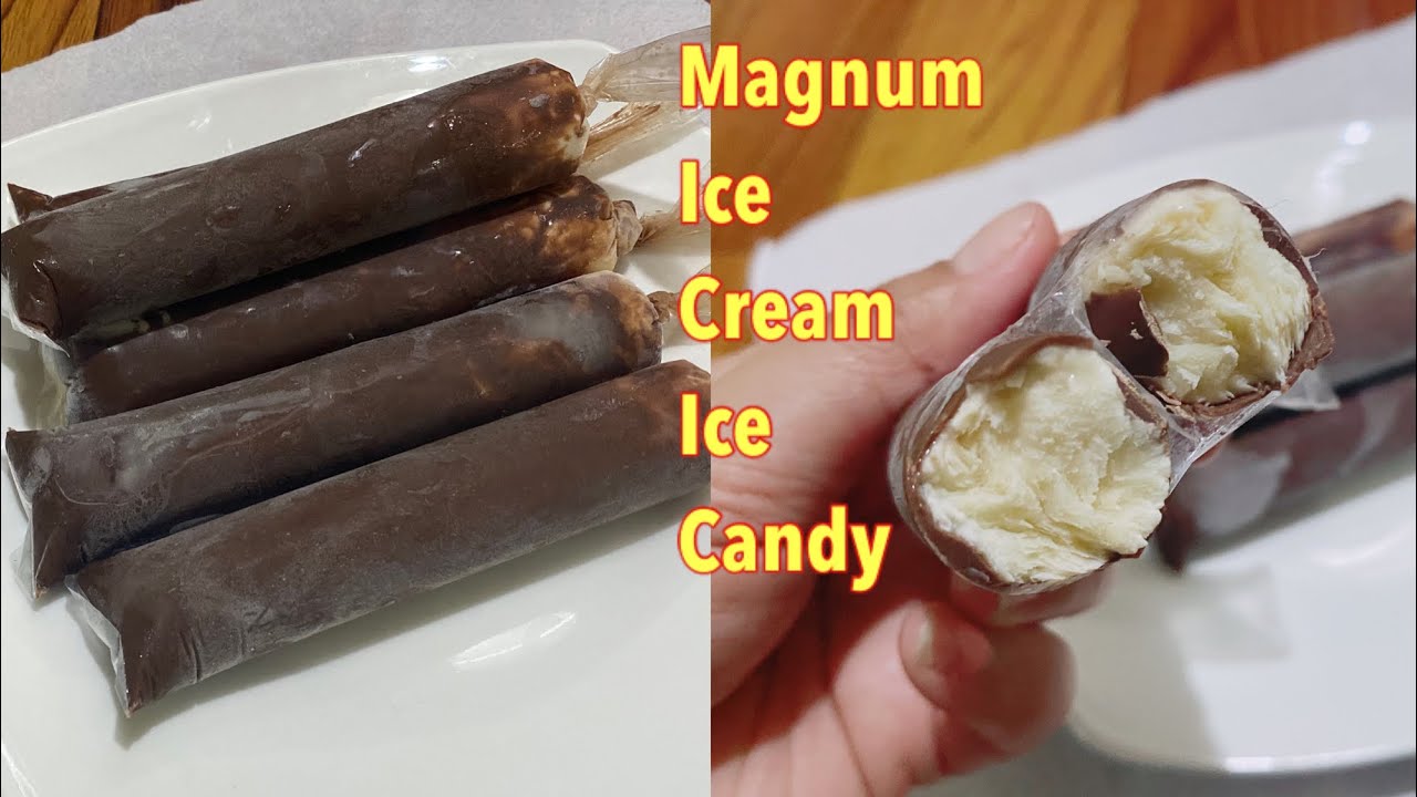 Ice Cream Magnum Homemade 4Ingredients Magnum Ice Candy Recipe YouTube