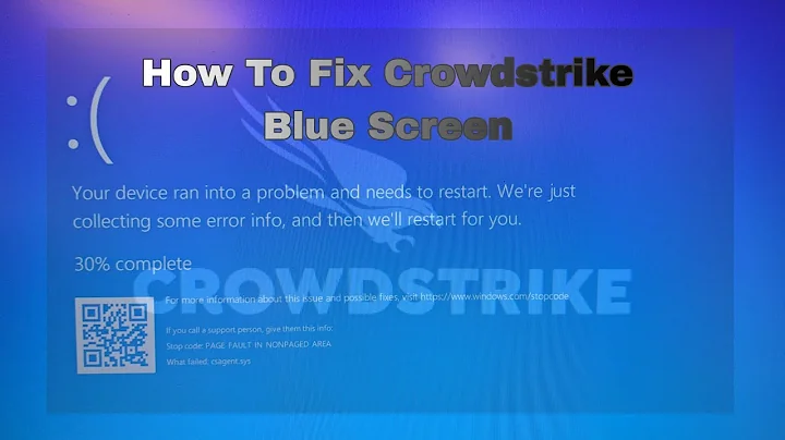How to Fix Crowdstrike Blue Screen 3 | BSOD #crowdstrike #windows #bsod