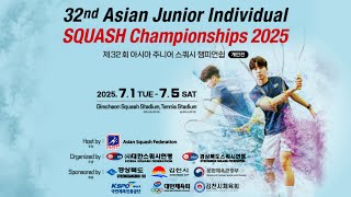 [GC2 Day1] 32nd Asian Junior Individual SQUASH Championship 2025