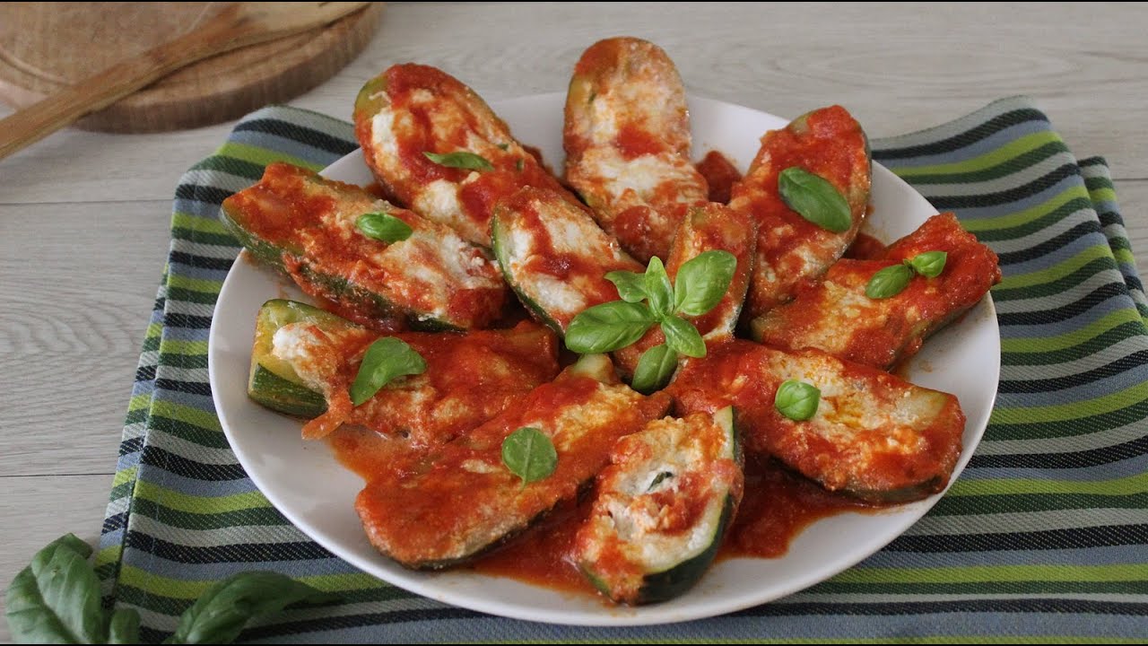 COME PREPARARE LE ZUCCHINE RIPIENE MA SENZA LA CARNE, ricetta facile e ...