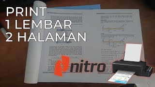 Print File pdf 1 Lembar Isi 2 Halaman Melalui Software Nitro PDF Pakai Printer Epson L121